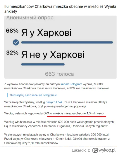 Lukardio - A to i tak dobrze że tylu mieszka w #charkow

https://www.skyscrapercity.c...