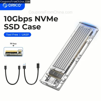 n____S - ❗ ORICO M2 SSD Case NVME 10Gbps
〽️ Cena: 19.61 USD (dotąd najniższa w histor...