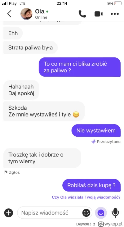 Dejw983 - #tinder Kiedyś spotkałem sie z taka sucz która byka mega wredna zrobiłem ko...