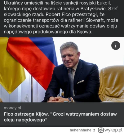 hehehhhehe - Że Ukraińcy „piorą” ruską ropę w słowackiej rafinerii? XDDD ALE BEKA XDD...