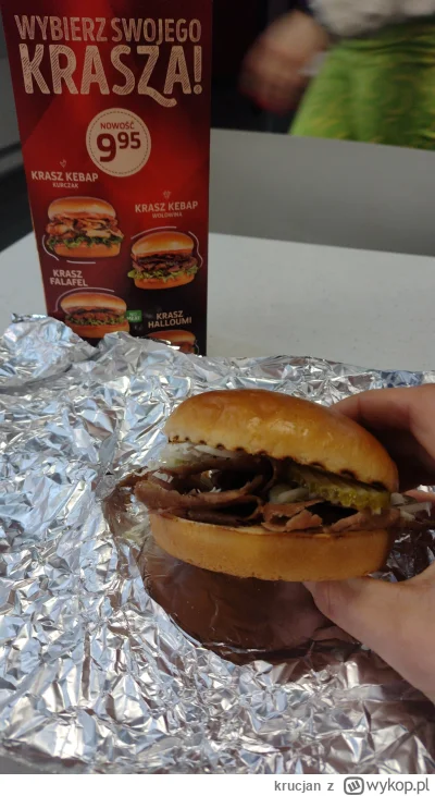 krucjan - Wczorajszy posiłek: 
Burger z kebabem z berlin doner kebab
#jedzzkrucjanem