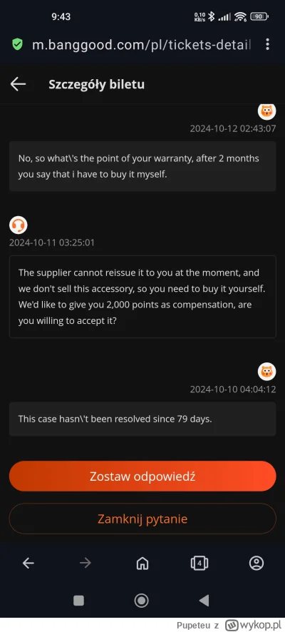 Pupeteu - #banggood oferuję gwarancję rok czasu na drukarki 3d. Przez blisko 3 miesią...