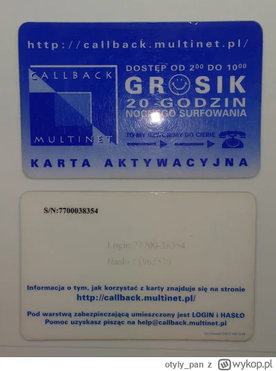 otyly_pan - Nie zapomnę jak pojawiły się karty callback. od 1 do 7 na internecie a na...