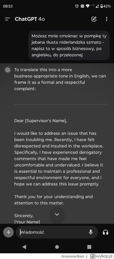 GrammarNazi - Chat gpt to złoto, podstawowe narzędzie pracy, które ułatwia komunikacj...