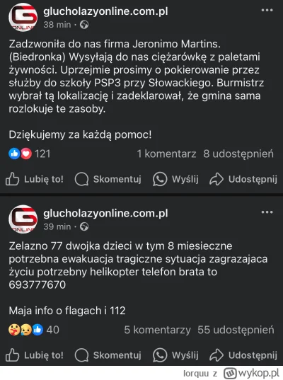 lorquu - #powodz #biedronka wysyła swoje palety!