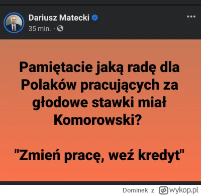 Dominek - A Bronek nie miał racji? Biorąc kredyt hipoteczny w tamtym okresie wyszłoby...