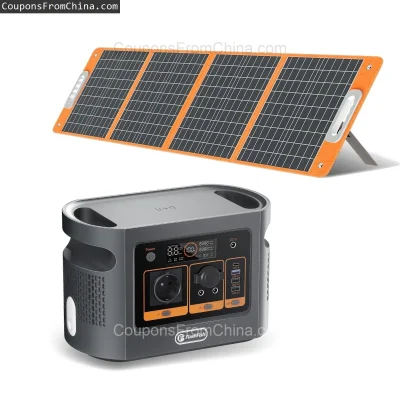 n____S - ❗ FlashFish QE01D UPS 600W 448Wh Power Station LiFePO4 with Solar Panel [EU]...