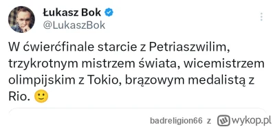 badreligion66 - #paryz2024 W zapasach w ćwierćfinale nie trafić na jakiegoś mistrza ś...