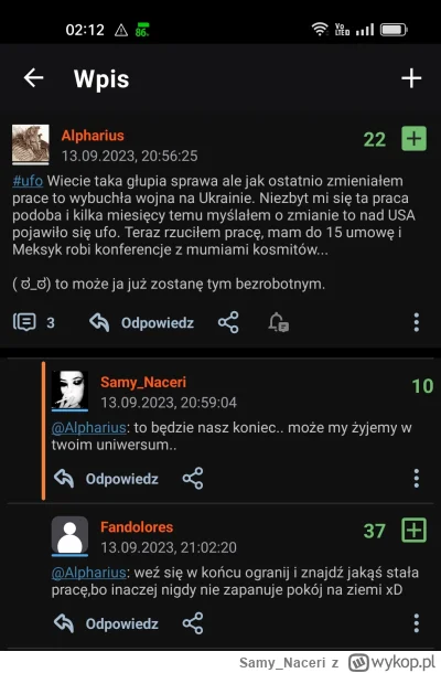 Samy_Naceri - #ufo bo zaraz chyba zwariuje albo schizofrenii dostanę #uap #umysl
Patr...