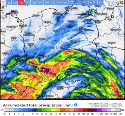 reveh - Prognoza opadów na kolejne 18h 

#powodz #pogoda