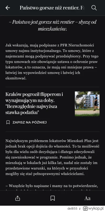 del855 - Kwik na mieszkanie plus ;)

Long story short sprowadza sie do jednego zdania...