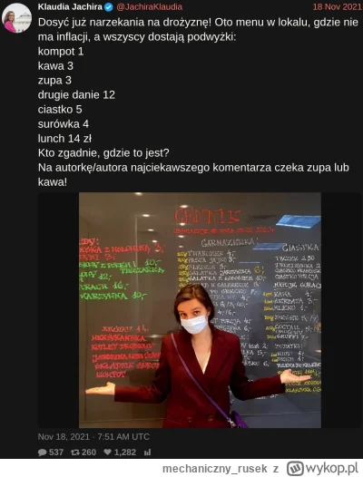 mechaniczny_rusek - Pamiętacie "dosyć już narzekania na drożyznę" a pod tym ceny ze s...