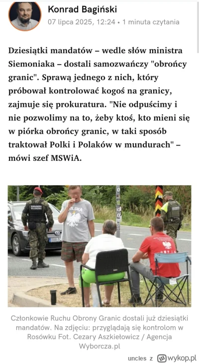 uncles - Zabroniono robienia zdjęć, latania drogami nad przygranicznymi lasami, ogłos...