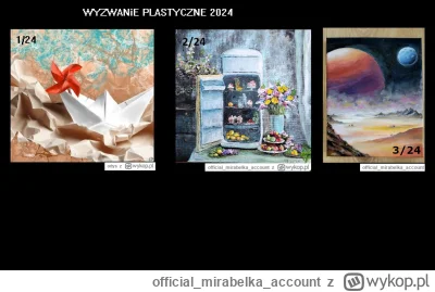 officialmirabelkaaccount - #wyzwanieplastyczne - EDYCJA 29 - 3/24 - WYNIKI

Temat pra...