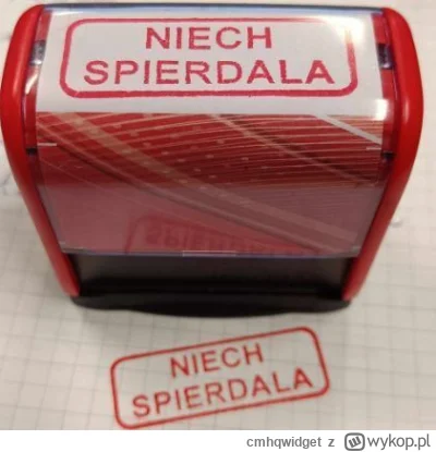 cmhqwidget - Właściwy komunikat do władz DE