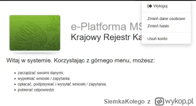 SiemkaKolego - #frontend #uxdesign
Patrzcie jak wygląda wylogowanie w krajowym rejest...