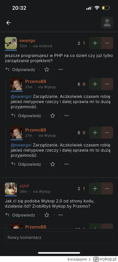 kurazjajami - @WypiekPeel #wypiek

Podwójnie komentarze się wyświetlają. Proszę napra...