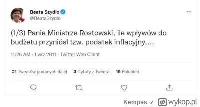 Kempes - @Blaskun Rozjechała się wam narracja, PiSowski trollu XD