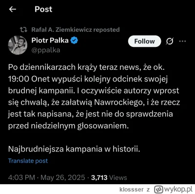 klossser - Daj Panie Boże żeby tak było 

#wybory