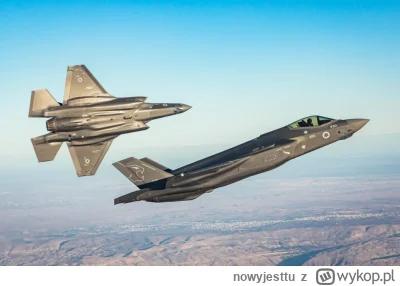 nowyjesttu - To F-35 w barwach żydowskich sił zbrojnych, super nowoczesny myśliwiec.