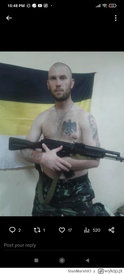 StanMarsh93 - #ukraina Rosyjski neonazista pojechał denazyfikowac Ukrainę.