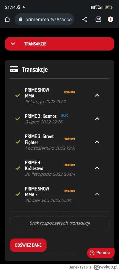 Janek1916 - Kupiłem PPV. Miałem już nie kupować PPV na prime bo wywalili kamerzystę, ...