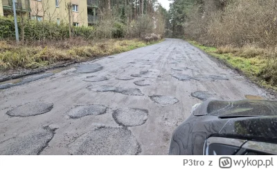 P3tro - W Gdyni dziury w szutrowych drogach łata się asfaltem. Zobaczymy, może to roz...
