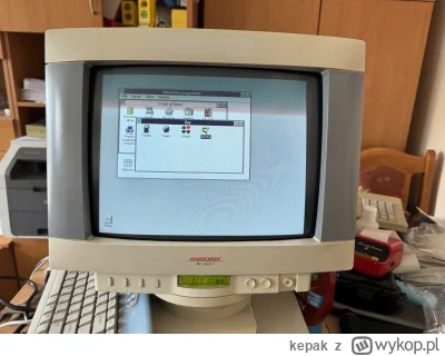 kepak - #retrocomputing #retrogaming Mój nowy monitor CRT ma pieprzony wyświetlacz LC...