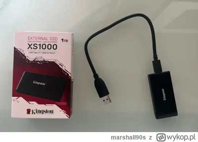 marshall90s - Hej, do dysku #kingston #xs1000 dostałem kabel USB-A -> USB-C (chyba 5g...
