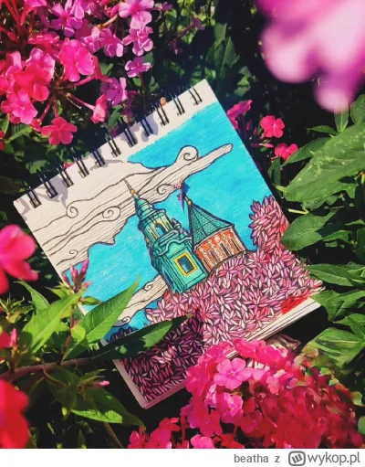 beatha - 15X15cm, akwarele i kolorowe długopisy 

czarnolisto (✌ ﾟ ∀ ﾟ)☞ #beatharysuj...