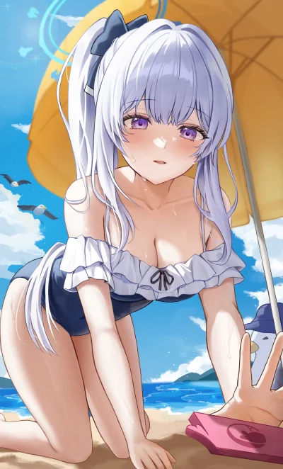 OttoFlick - #randomanimeshit #anime #swimsuit #bluearchive #miyako #pixiv #