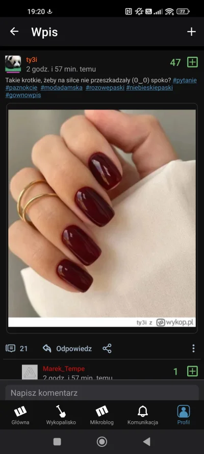 nicalibres - Typiara @ty3i dodała zdjęcie paznokci z neta jako swoje, a jak jej napis...