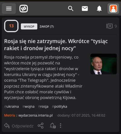 yurakamisa1 - rusek chciał to wrzucam wpis kolegi groovera. 
Mialo być 1000 rakiet i ...