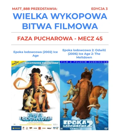 Matt888 - WIELKA WYKOPOWA BITWA FILMOWA - EDYCJA 3!

Tag do obserwacji lub czarnolist...