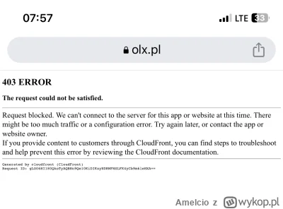 Amelcio - Olx padł. Hakerzy? Wyciek danych? #olx #polska #wlamanie #awaria