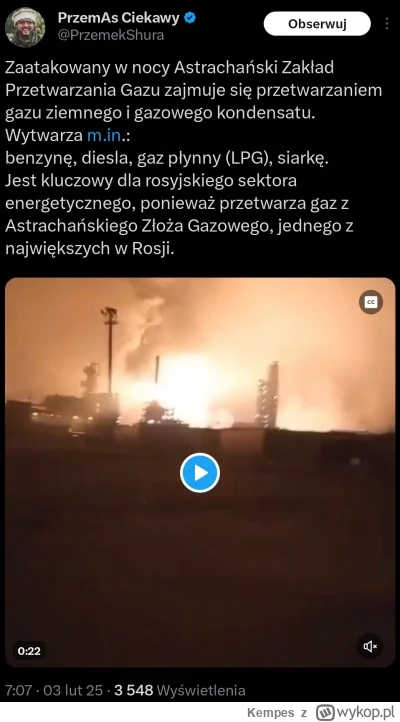 Kempes - #ukraina #rosja #wojna

Dobrze się dzieje, szczególnie że kacapy nie mają za...