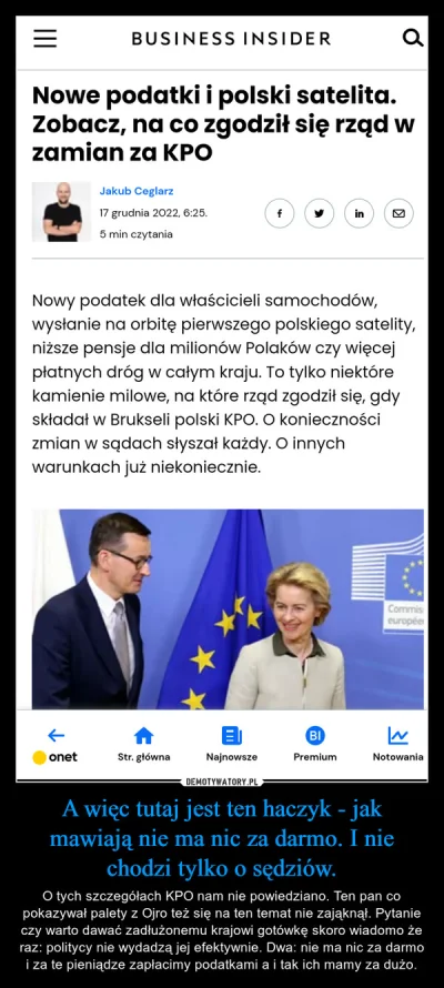 Ter-Tullian - > Za 30 mld z KPO podpisał podatki za 160 mld. Inwestycje strategiczne ...