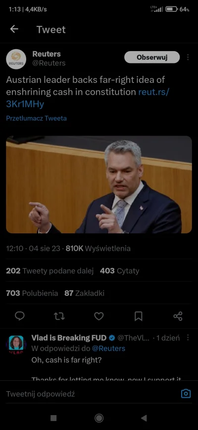 z.....e - Jeśli jesteście za utrzymaniem gotówki, to przestańcie, bo to tylko świadcz...