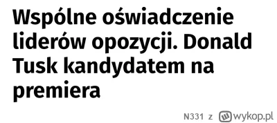 N331 - Przypominam, że w myśl konstrukcji, prezydent po to otrzymuje powoływanie Prez...