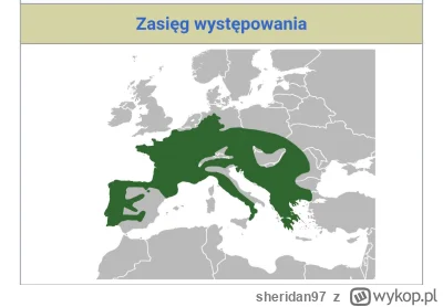 sheridan97 - @Kremufka2137 No tak wygląda jej zasięg występowania z wiki, zgadza się.