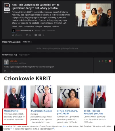 r.....k - I tak sobie Latarenko co to "PiS PeŁo jedno zło" rozsiewa na wypoku kłamstw...