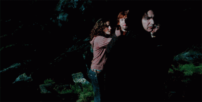 malyatakpaniki - Ehh i Snape broniący trójki (╯︵╰,) #harrypotter