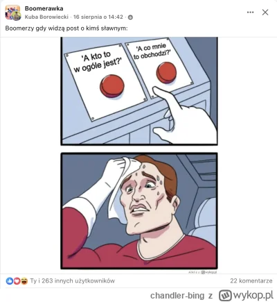 chandler-bing - Skojarzyło mi się z komentarzami na wykopie. #heheszki