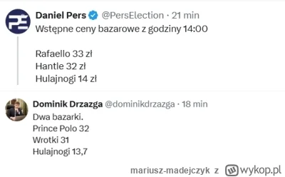 mariusz-madejczyk - Wyglada na to, ze prince polo i hantle idą w górce granice progno...