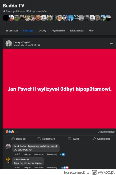 koniczynaxD - I pomyśleć że najwięcej sensu na tej grupie, ma ten post...

#famemma #...