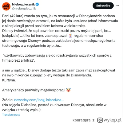 konradpra - #disneyplus #disney #korporacje #zdrowie #prawo

https://x.com/niebezpiec...