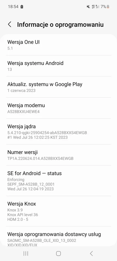 JasiekSmietana - Mirki, telefon Samsung Galaxy a52s android 13 czy da się coś zrobić ...