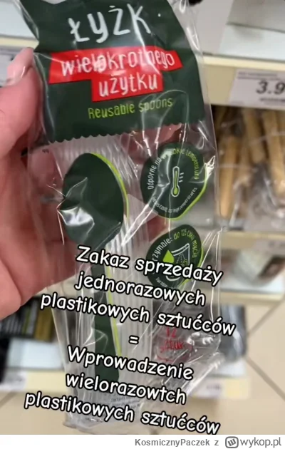 KosmicznyPaczek - Polak potrafi. Jest zakaz sprzedaży jednorazowych sztućców. No więc...