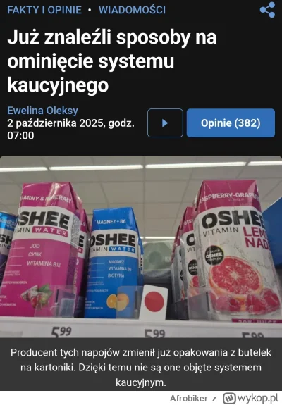 Afrobiker - #heheszki #systemkaucyjny #polska 

Pamiętacie wczorajszą butelkę o pojem...