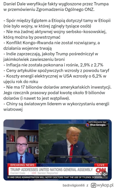 badreligion66 - #polityka Ciekawe czy cokolwiek co powiedział było prawdą xD